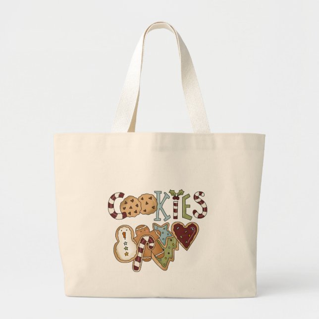 Cookies for Santa Tshirts and Gifts Jumbo Tygkasse (Framsidan)