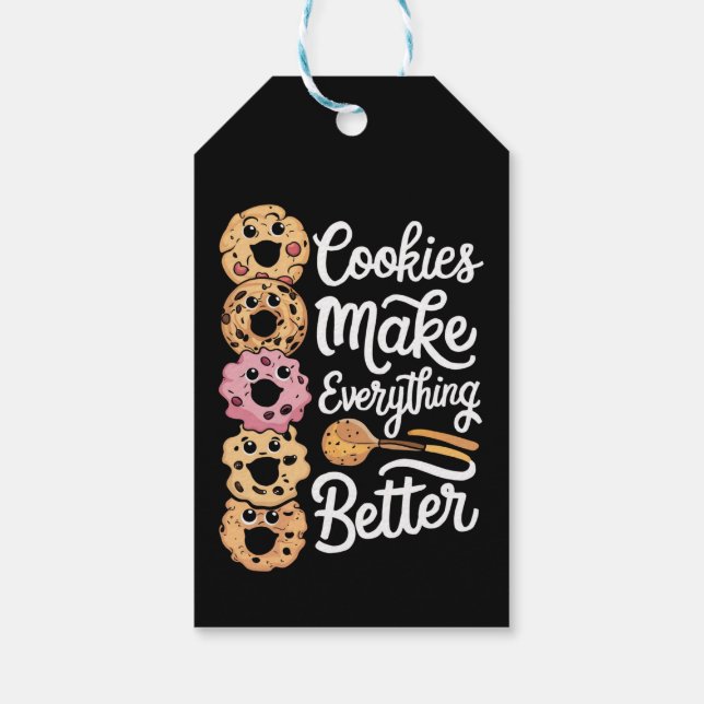 Cookies gör allt bättre till jul presentetikett (Baksidan)