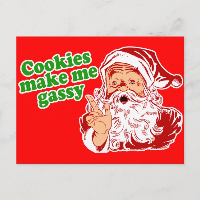 Cookies gör mig Gassy Vykort (Framsida)