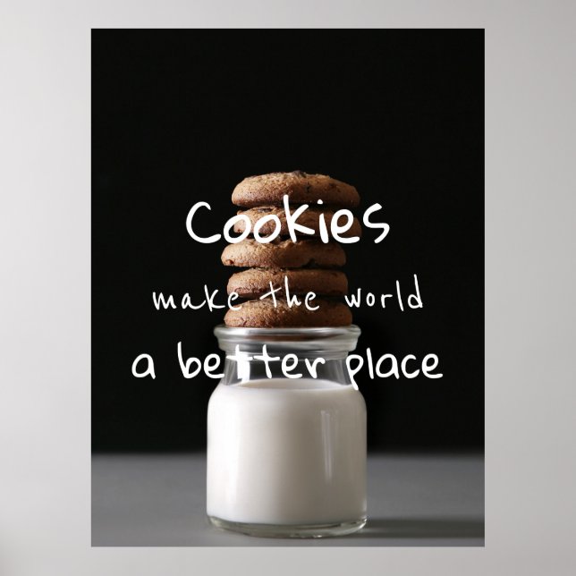 Cookies gör världen till ett bättre Ställe Poster (Framsidan)