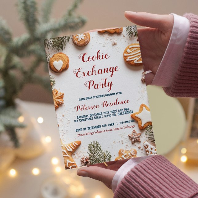 Cookies I Sweets Exchange Party Inbjudningar (Skapare uppladdad)