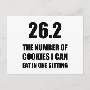 Cookies jag kan äta Marathon Vykort