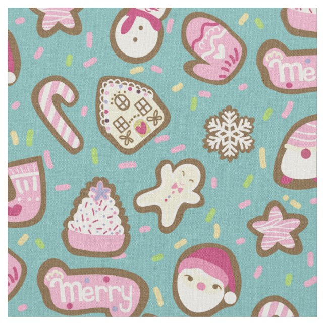 Cookies-julturkos Tyg (Närbild)