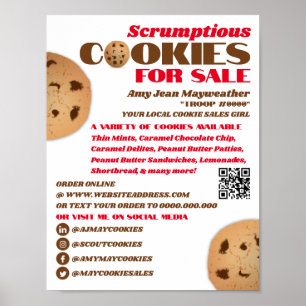 Cookies Logotyp, säljfinansiering för cookie Poster