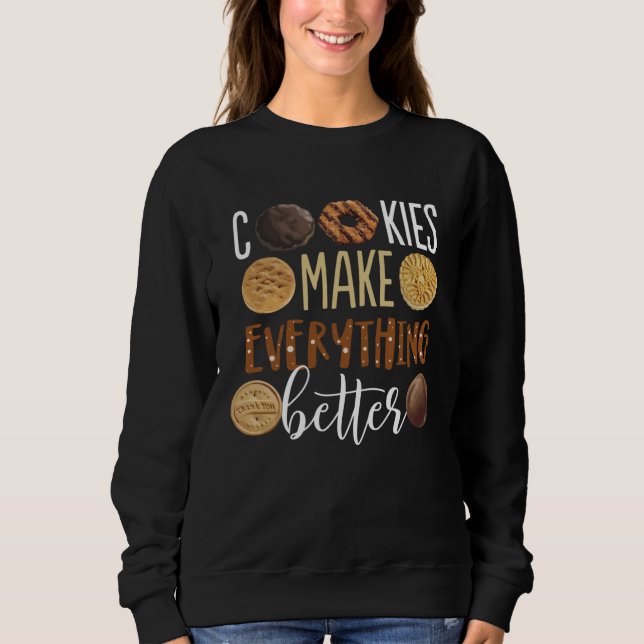 Cookies make everything better  Christmas T Shirt (Framsida)