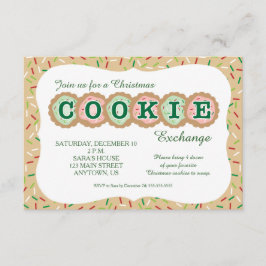 Cookies med Sprinkles-julcookie Exchange OSA Kort