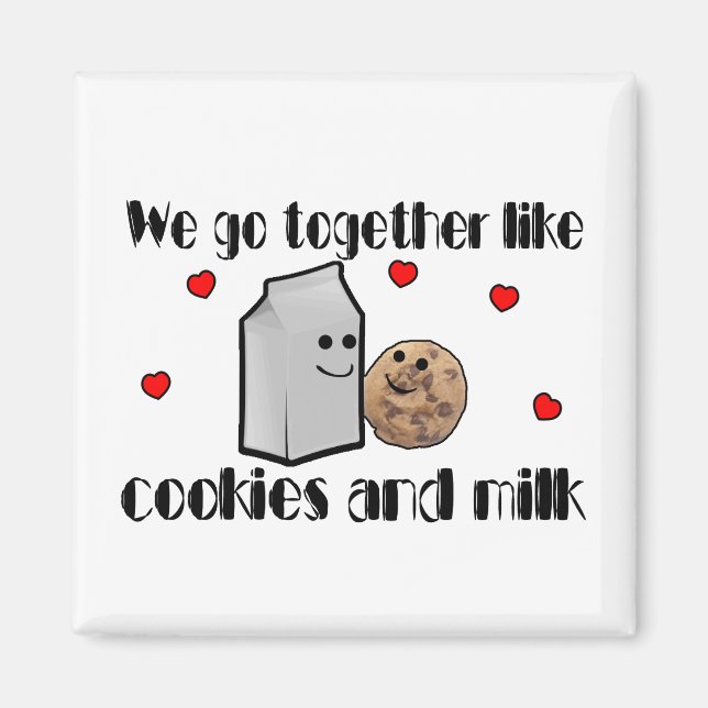 Cookies & Mjölk Kärlek Magnet (Framsidan)