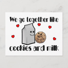 Cookies & Mjölk Kärlek Vykort