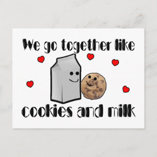Cookies & Mjölk Kärlek Vykort