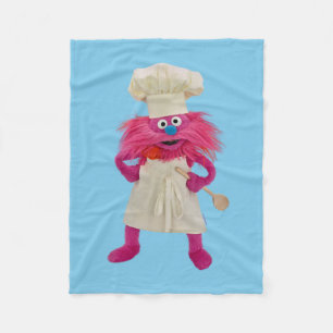 Cookie's Monster Food Lastbil   Gonger Posing Fleecefilt