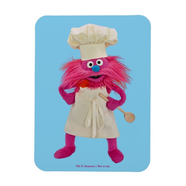 Cookie's Monster Food Lastbil | Gonger Posing Magnet (Vertikal)