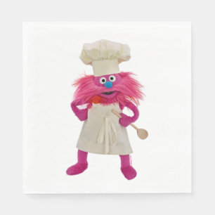 Cookie's Monster Food Lastbil   Gonger Posing Pappersservett