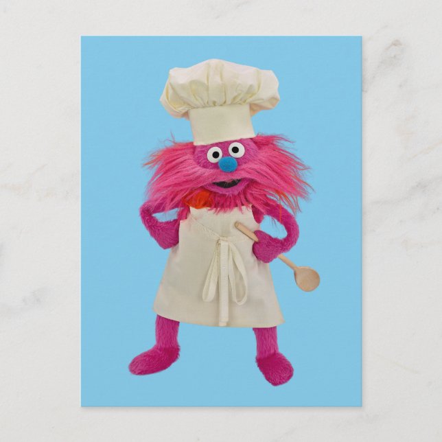 Cookie's Monster Food Lastbil | Gonger Posing Vykort (Framsida)