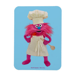 Cookie's Monster Food Truck Gonger poserar Magnet