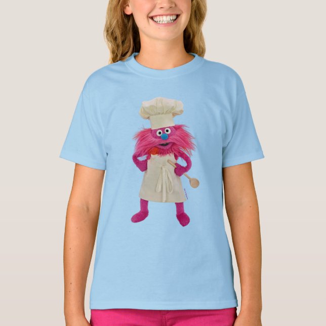 Cookie's Monster Food Truck | Gonger poserar T Shirt (Framsida)