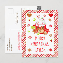 Cookies och Cocoa Red God jul Helg Vykort