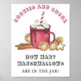 Cookies och cocoa vet hur många MARSHMALLOWS Poster