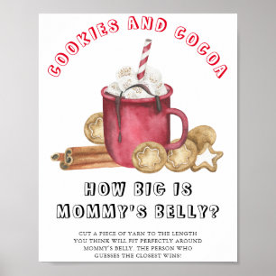 COOKIES OCH COCOCOA Hur stort är mamma Blocky-spel Poster