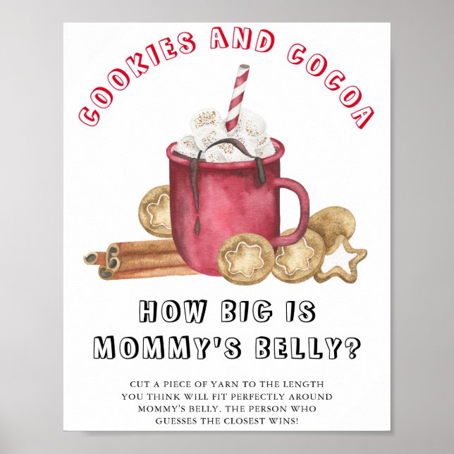 COOKIES OCH COCOCOA Hur stort är mamma Blocky-spel Poster (Framsidan)