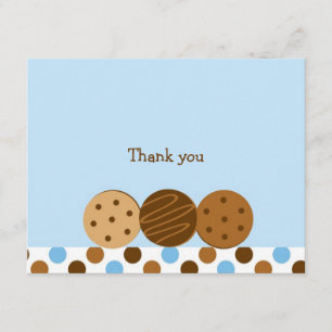 Cookies och Mjölk Tackkort Cards Inbjudningar