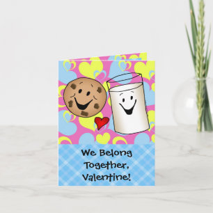 Cookies och Mjölk Valentine Helgkort