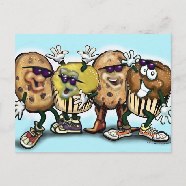 Cookies och Muffinsar Vykort (Framsida)