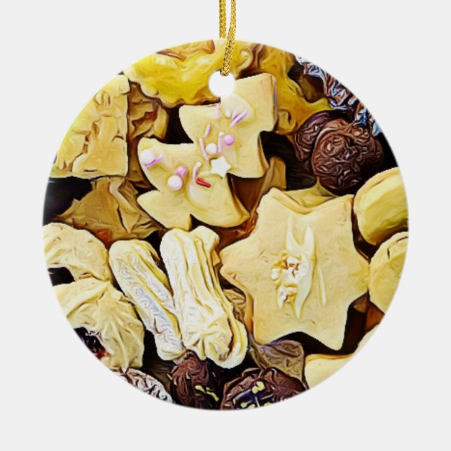 Cookies Personlig jul Julgransprydnad Keramik (Framsidan)