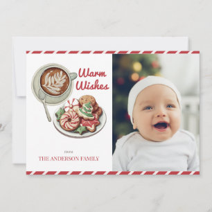 Cookies Red jul Photo Helgdag Card Julkort