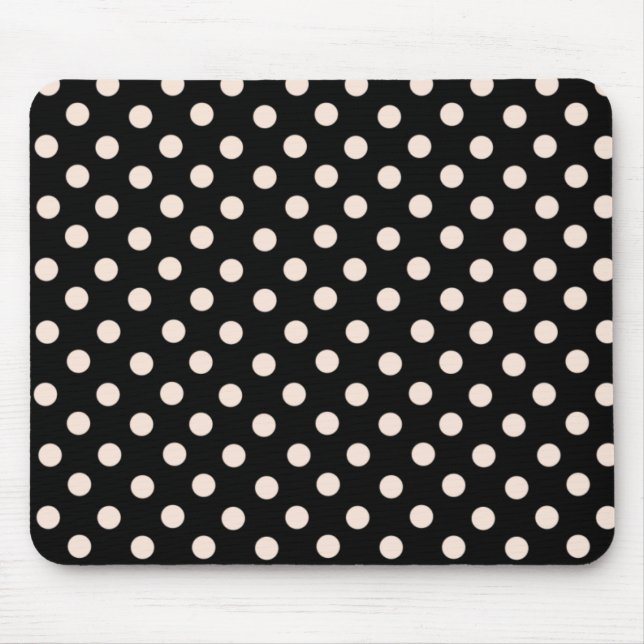 Cookies Rosa Spot Polka Dot Mousepad Musmatta (Framsidan)