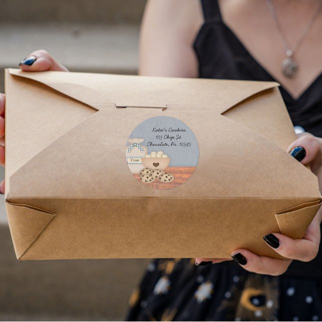 Cookies Sticker Runt Klistermärke (Skapare uppladdad)