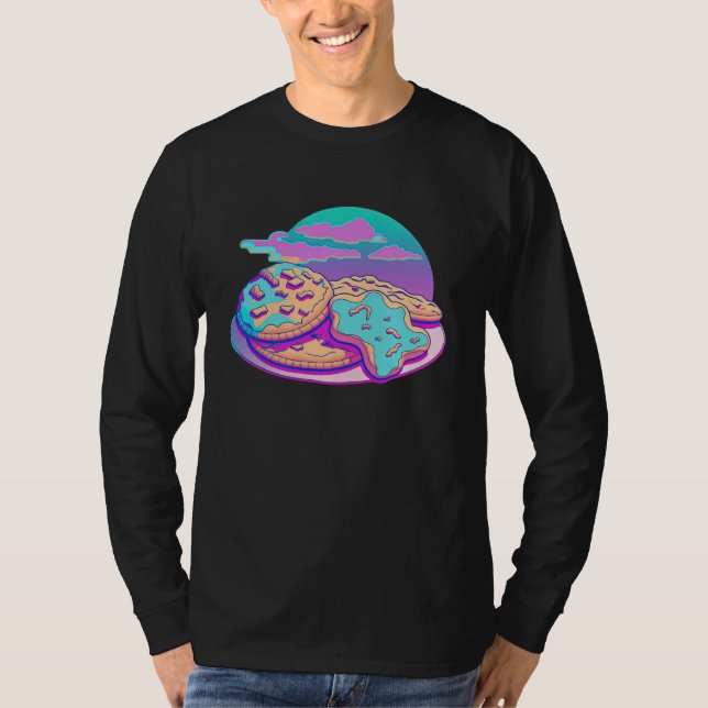 Cookies Synthwave 80s Retrowave Aesthetic  1 T Shirt (Framsida)