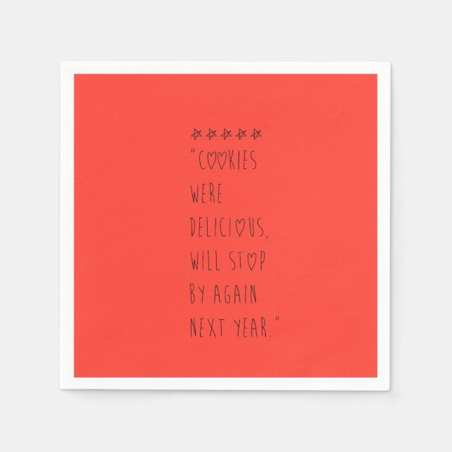 Cookies were delicious pappersservett (Framsidan)