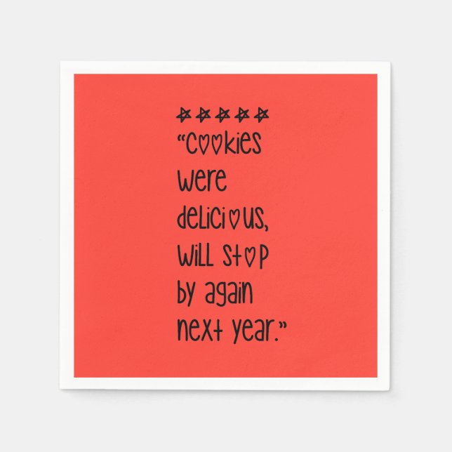 Cookies were delicious pappersservett (Framsidan)