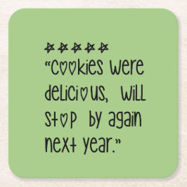 Cookies were delicious underlägg papper kvadrat