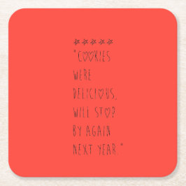 Cookies were delicious underlägg papper kvadrat