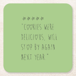 Cookies were delicious underlägg papper kvadrat