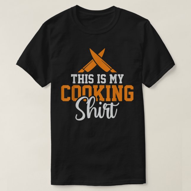 Cooking Älskare Funny Quote Chef Humor Ord T Shirt (Design framsida)