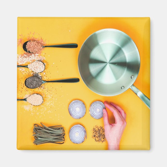 Cooking Chef Pan Magnet (Framsidan)