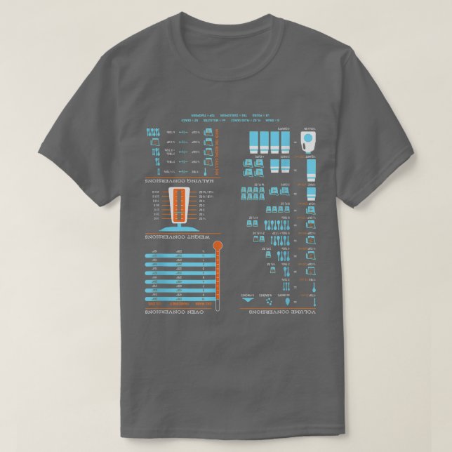 Cooking Conversion ChartUseful Cook, Chef Baker T Shirt (Design framsida)