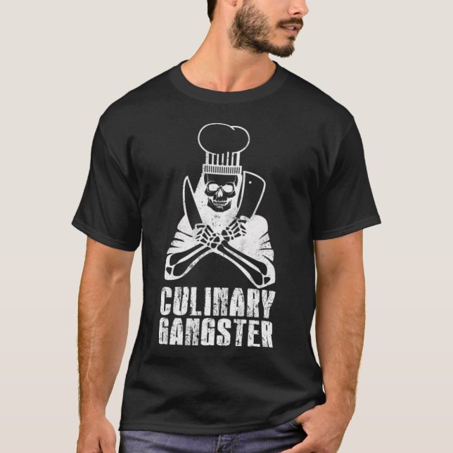 Cooking Cook Chef Food Grill Kitchen Pan Gift chef T Shirt (Framsida)