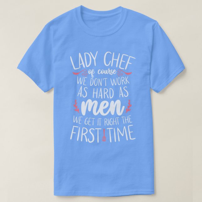 Cooking Cook Girl Dam Kitchen Chef T Shirt (Design framsida)