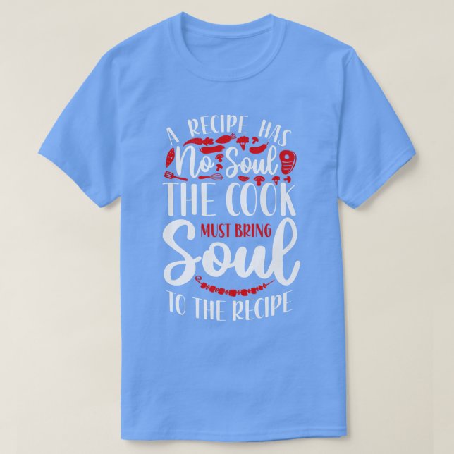 Cooking Cook Recipe Kitchen Chef T Shirt (Design framsida)