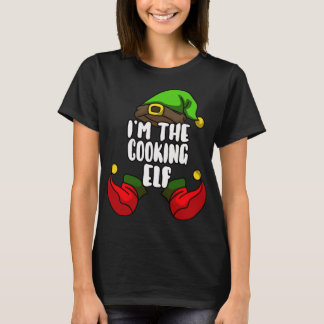 Cooking Elf Matching Familjejul Party Pajama T Shirt
