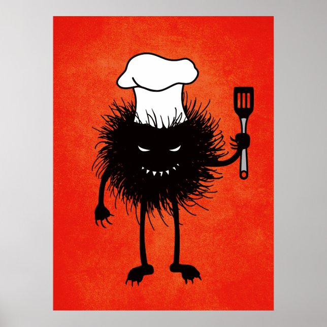 Cooking Evil Creature Halloween Poster (Framsidan)