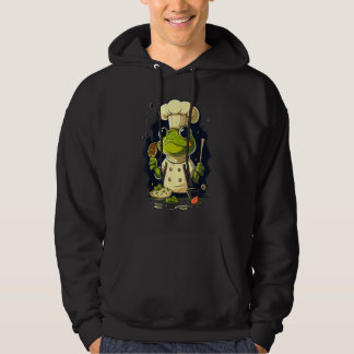 Cooking Frog Restaurant cook on Frog chef Hoodie