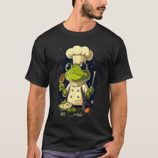 Cooking Frog Restaurant cook on Frog chef T Shirt