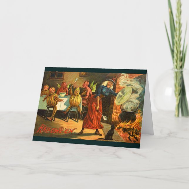 Cooking Halloween Witch Kort (Framsida)