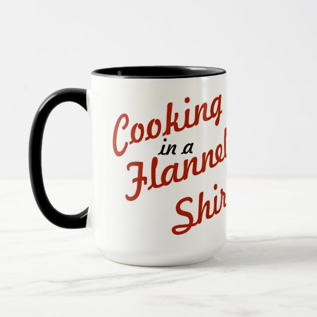 Cooking In A Flannel Shirt Mugg (Vänster)