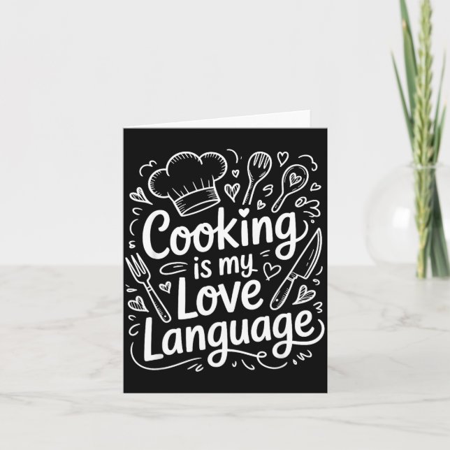 Cooking Is My Love Language, Culinary Chef And Kit Kort (Framsida)