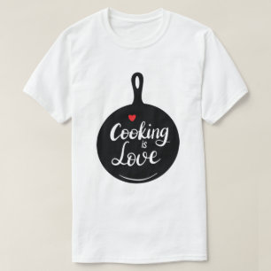 Cooking Kärlek Anpassningsbar T-Shirt